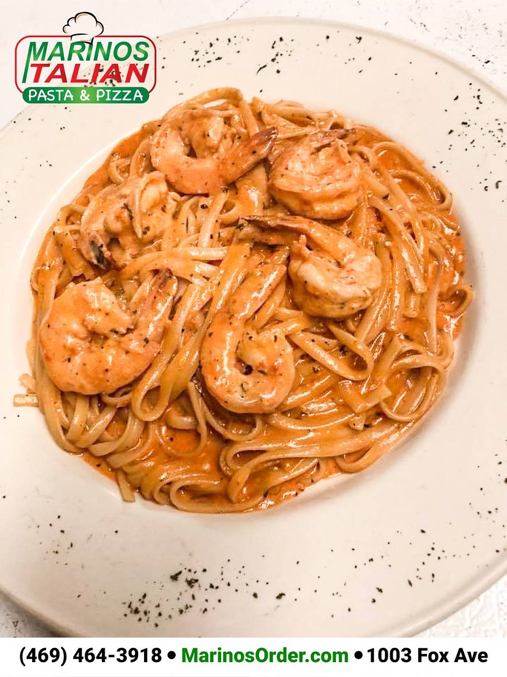 Marinos Italian Pasta & Pizza | 1003 Fox Ave, Lewisville, TX 75067, USA | Phone: (469) 464-3918