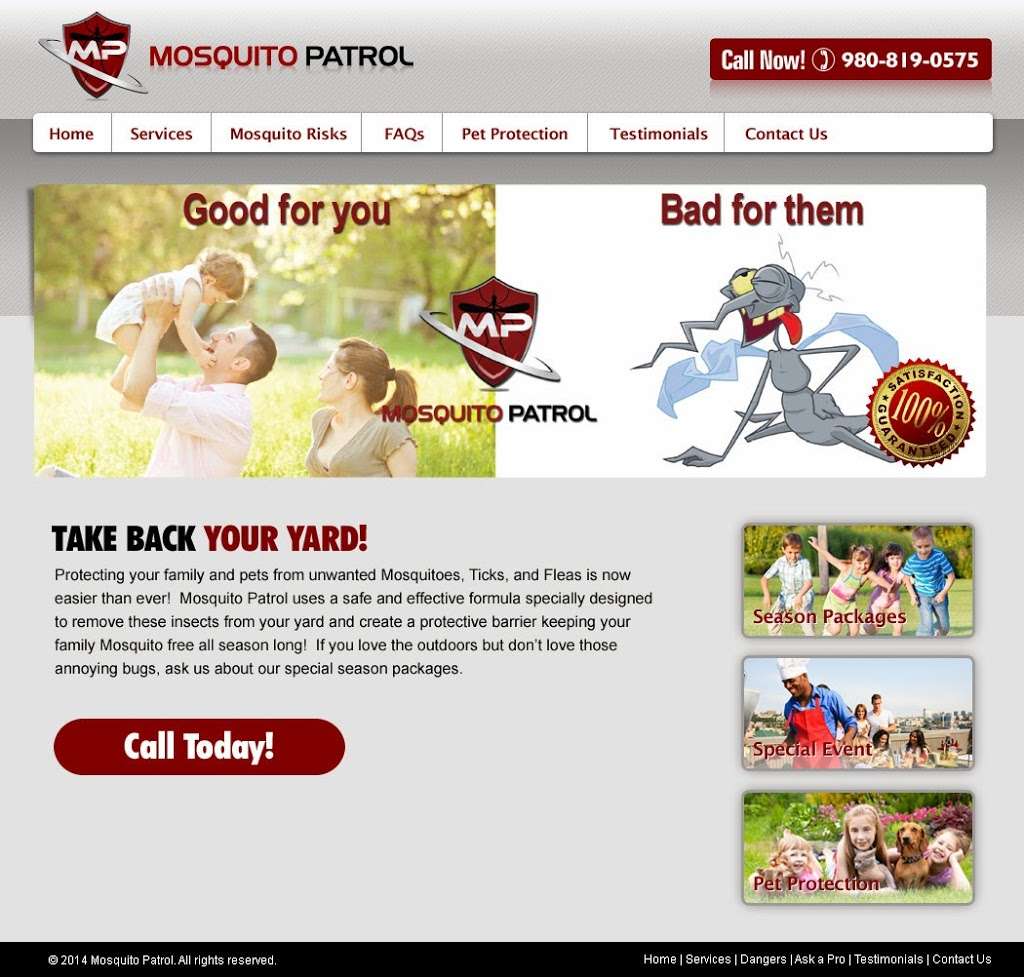 Mosquito Patrol | 3916 Balmoral Ave, Harrisburg, NC 28075, USA | Phone: (980) 819-0575