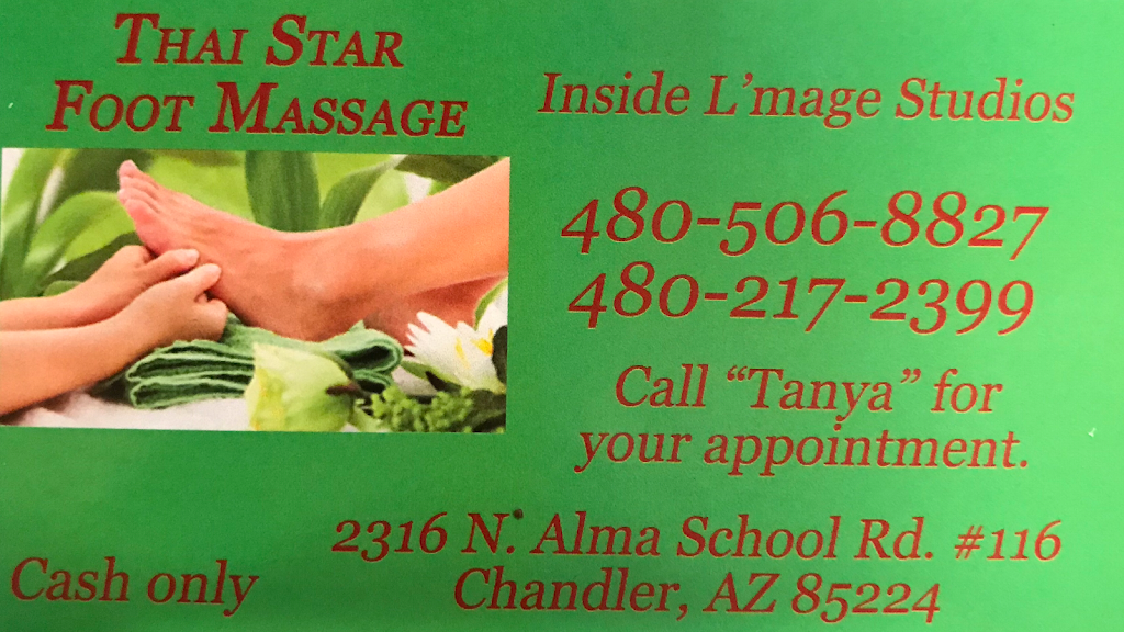Thai Star Foot Massage | 2316 N Alma School Rd #116, Chandler, AZ 85224, USA | Phone: (480) 217-2399
