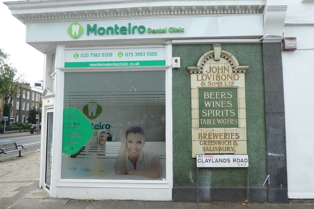 Monteiro Dental Clinic | 28A Clapham Road, London, Oval SW9 0JQ, UK | Phone: 020 7582 0109