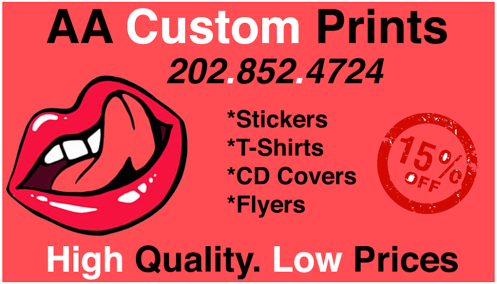 AA Custom Prints | 6404 Telegraph Rd #202, Alexandria, VA 22310, USA | Phone: (202) 852-4724