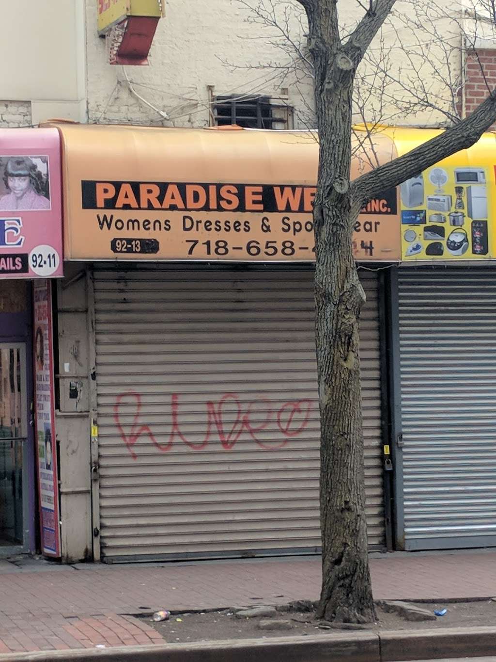 Paradise Wear Inc. | 9213 Guy R Brewer Blvd, Jamaica, NY 11433, USA | Phone: (718) 658-4294