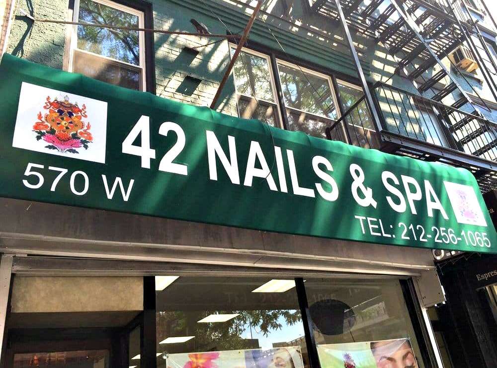 42 Nails & Spa | 570 9th Ave, New York, NY 10036, USA | Phone: (212) 256-1065