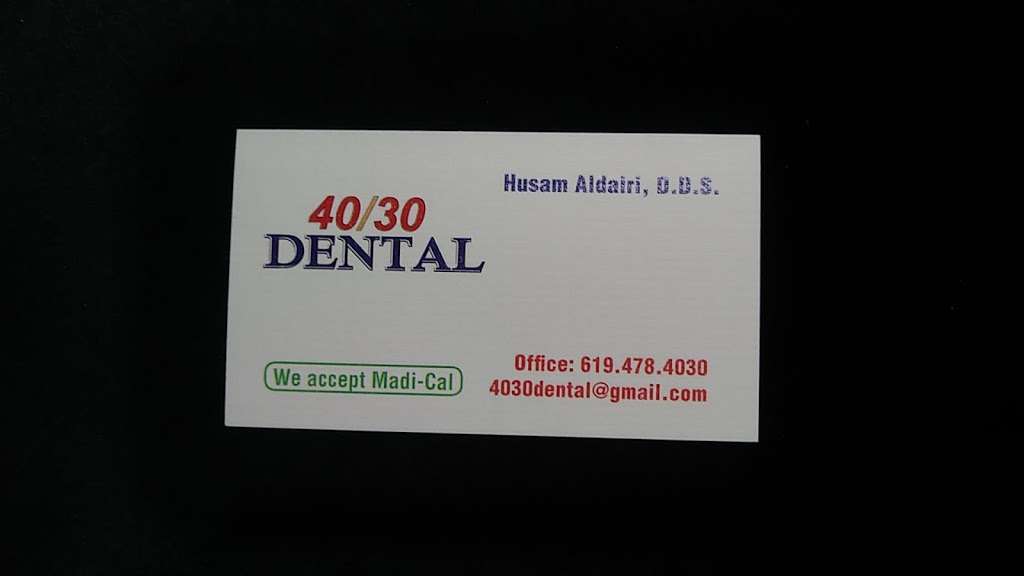 40/30 DENTAL | 1166, El Cajon, CA 92021, USA | Phone: (619) 478-4030