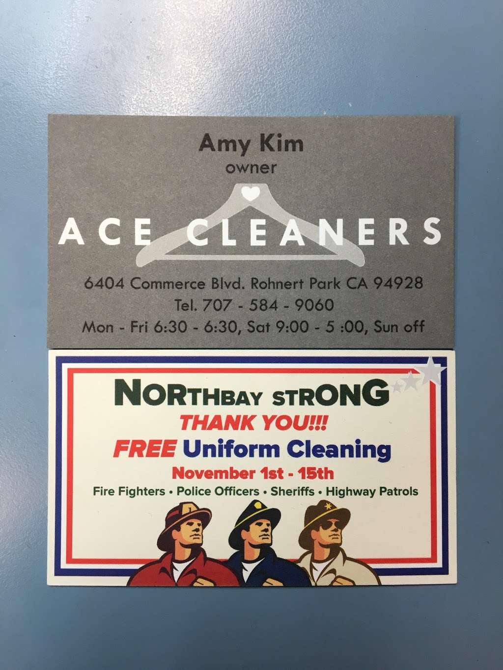 Ace Cleaners | 6404 Commerce Blvd, Rohnert Park, CA 94928, USA | Phone: (707) 584-9060