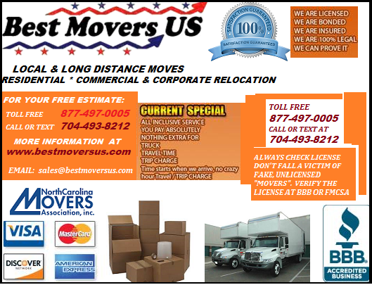 Best Movers US INC | l, 4614 Wilgrove Mint Hill Rd, Mint Hill, NC 28227, USA | Phone: (704) 493-8212