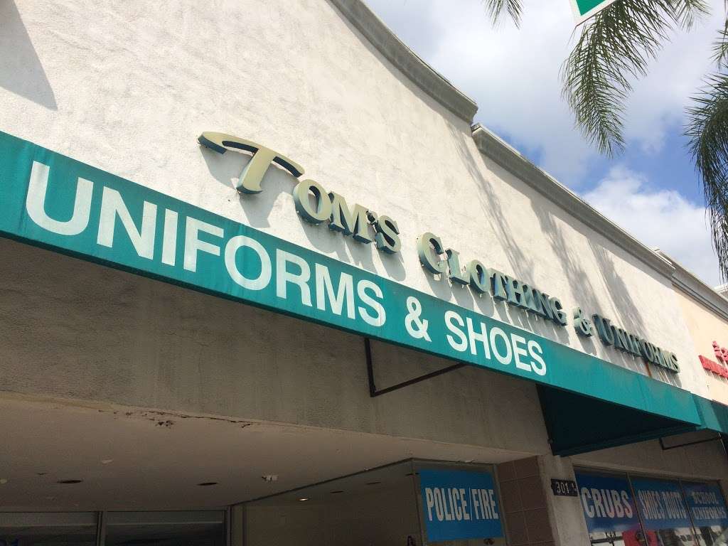 Toms Uniforms | 301 E Main St, Alhambra, CA 91801, USA | Phone: (626) 281-5341