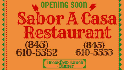 Sabor A Casa | 123 Main St, Chester, NY 10918, USA | Phone: (845) 610-5552