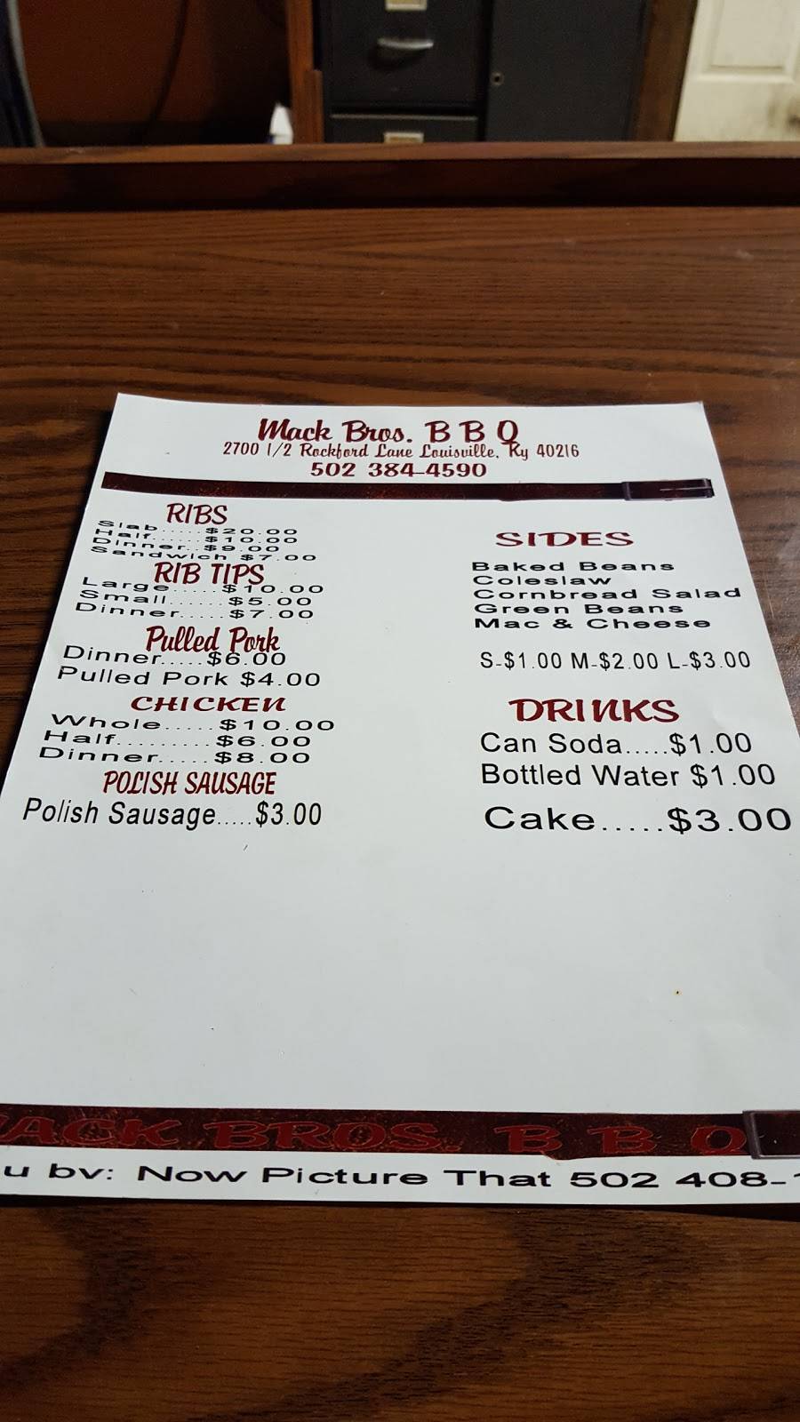 Mack Bros BBQ | 2700 1/2 Rockford Ln, Louisville, KY 40216, USA | Phone: (502) 384-4590