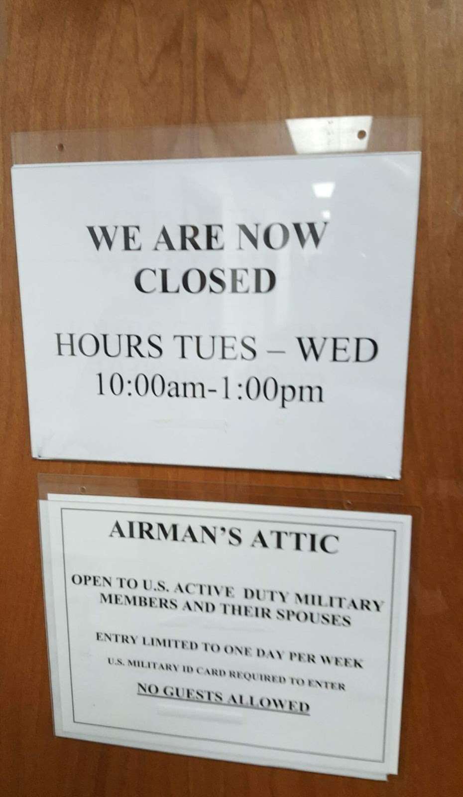 Lackland Airmans Attic | 2240 Walker Ave, Lackland AFB, TX 78236, USA | Phone: (210) 671-1780