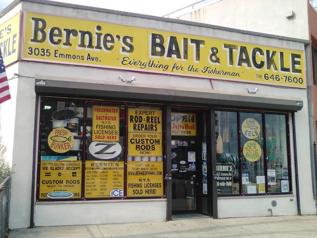 Bernie’s Bait & Tackle | 3035 Emmons Ave, Brooklyn, NY 11235, USA | Phone: (718) 646-7600