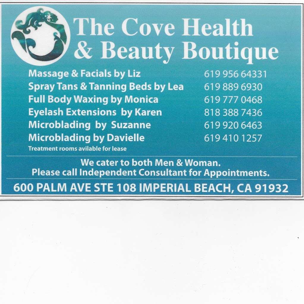 The Cove Health & Beauty Boutique | 600 Palm Ave #108, Imperial Beach, CA 91932, USA | Phone: (619) 889-6930