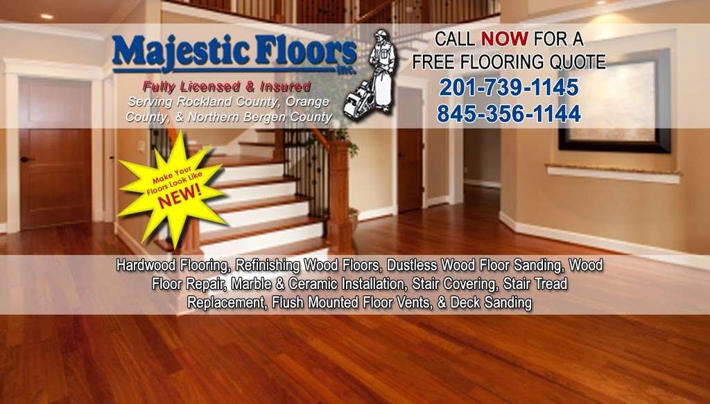Majestic Floors | Dustless Hardwood Floor Sanding NY | 12 Birchwood Ave, Nanuet, NY 10954, USA | Phone: (845) 356-1144