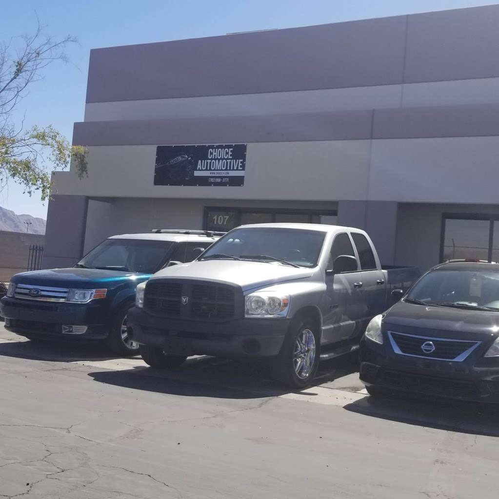 CHOICE AUTOMOTIVE | 4435 E Colton Ave #107, Las Vegas, NV 89115, USA | Phone: (702) 998-3771