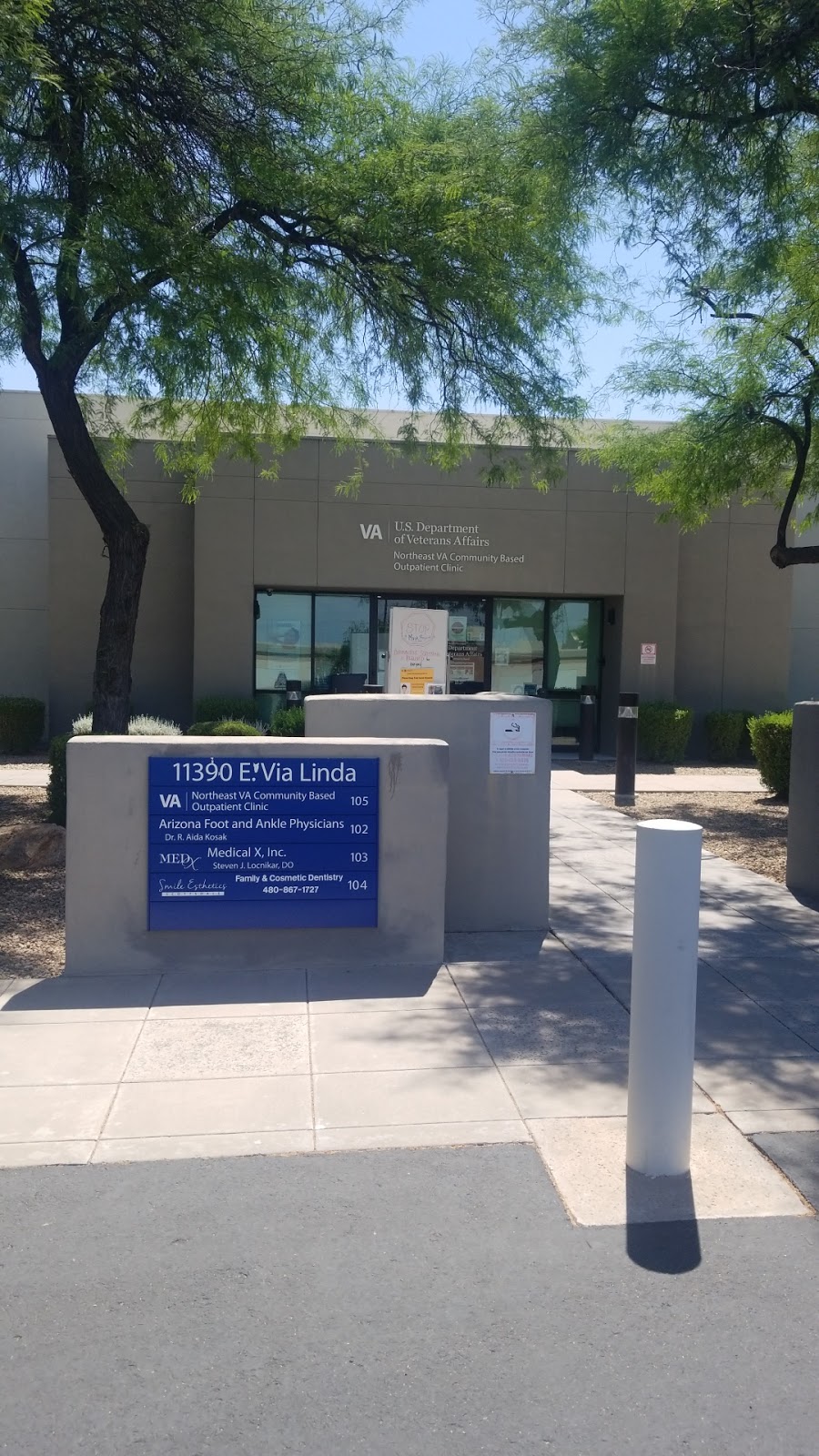 Northeast Phoenix VA Clinic | 11390 E Vía Linda, Scottsdale, AZ 85259, USA | Phone: (480) 579-2202