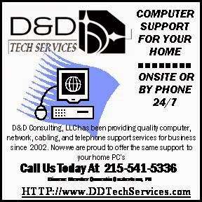 D&D Tech Services - "Computer Repair For Your Home" | 1618 Stony Garden Rd, Quakertown, PA 18951, USA | Phone: (215) 541-5336