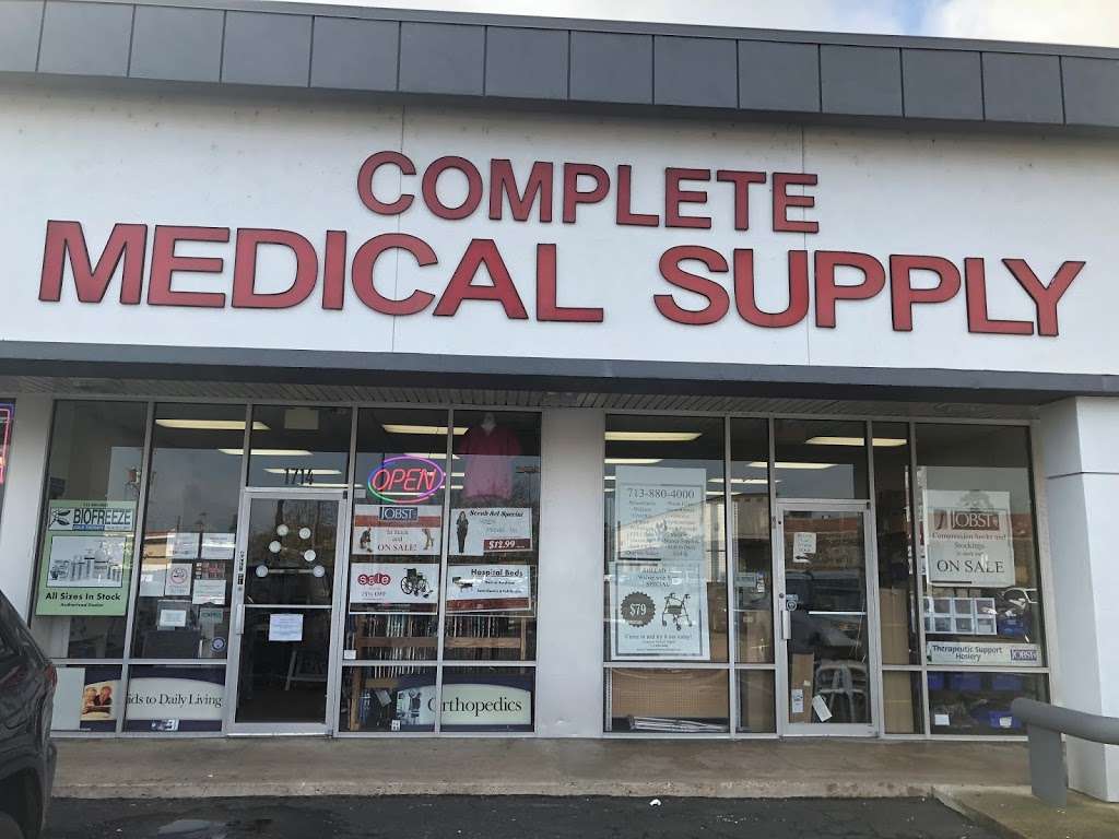 Complete Medical Supply | 1714 W 18th St, Houston, TX 77008, USA | Phone: (713) 880-4000