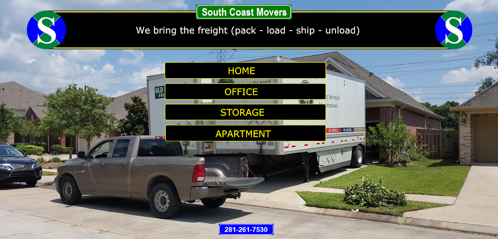 South Coast Movers | 2386 S Dairy Ashford Rd #506, Houston, TX 77077, USA | Phone: (281) 261-7530