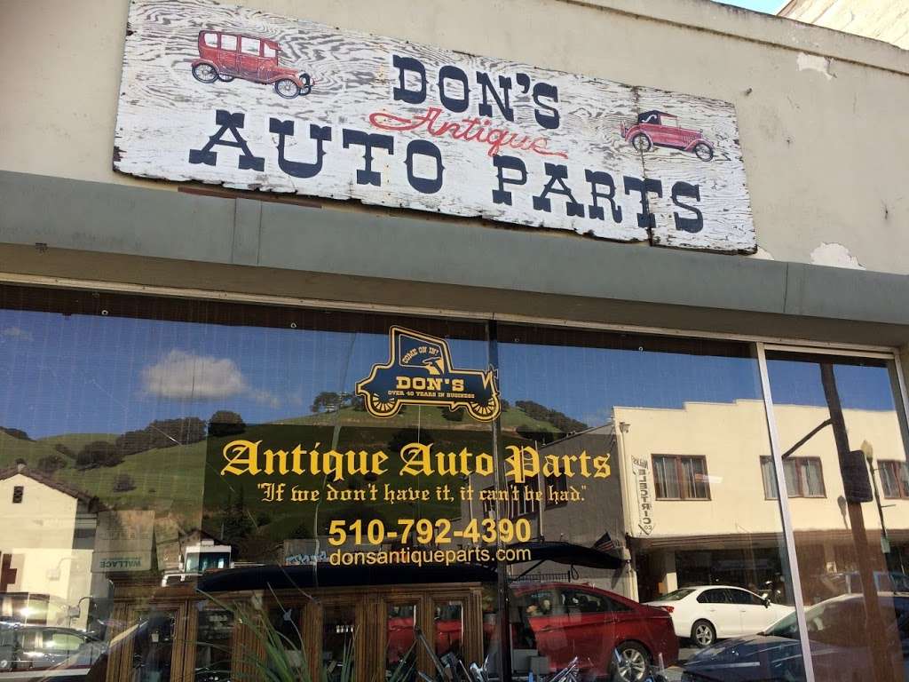 Dons Antique Auto Parts | 37317 Niles Blvd, Fremont, CA 94536, USA | Phone: (510) 792-4390