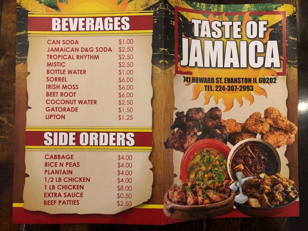 Taste of Jamaica Evanston | 741 Howard St, Evanston, IL 60202, USA | Phone: (224) 307-2993