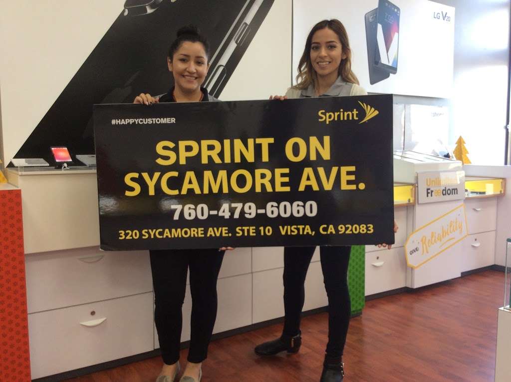 Sprint Store | 320 Sycamore Ave Ste 10, Vista, CA 92083, USA | Phone: (760) 479-6060