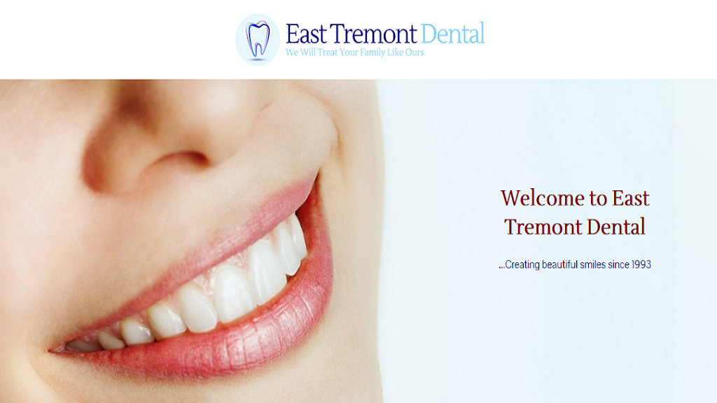 East Tremont Dental | 3875 E Tremont Ave, The Bronx, NY 10465, USA | Phone: (718) 823-3000