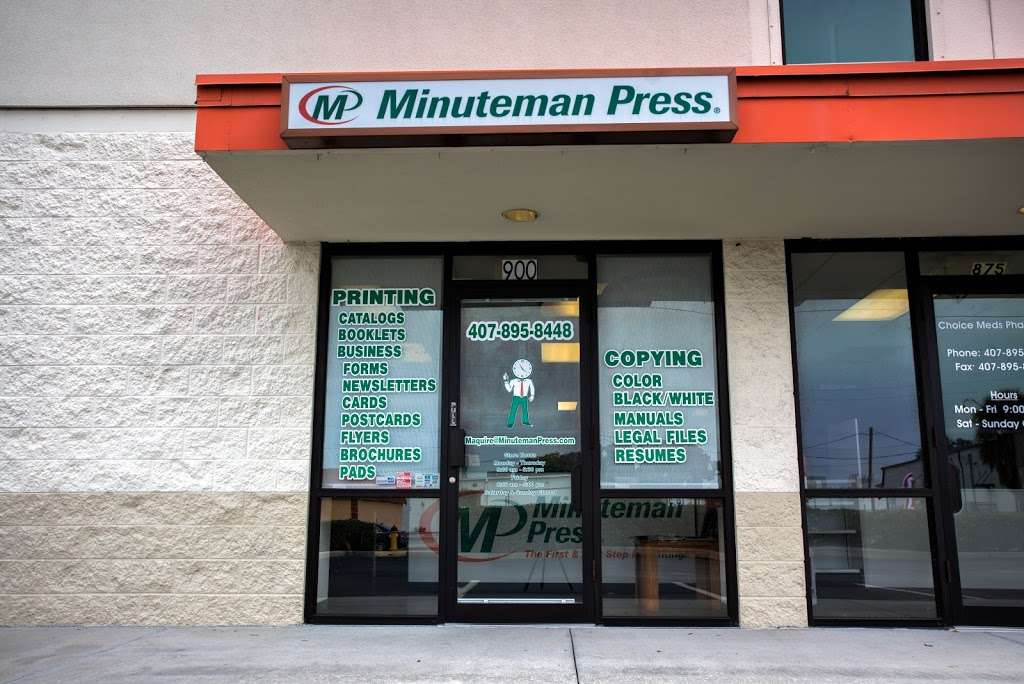 Minuteman Press Orlando | 2422 E Robinson St, Orlando, FL 32803, USA | Phone: (407) 895-8448