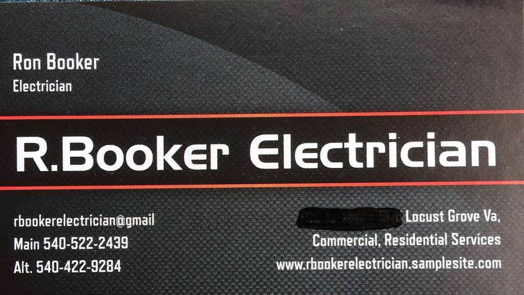 R.Booker Electrician | 105 Colonial Ct, Locust Grove, VA 22508, USA | Phone: (800) 398-8583