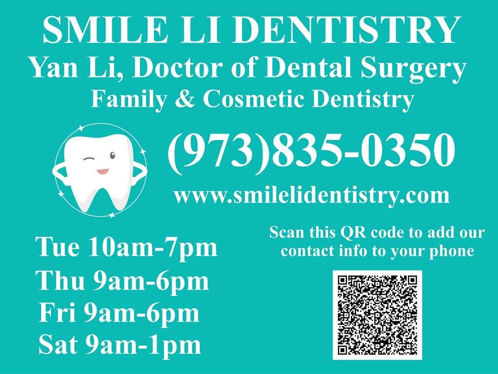 SMILE LI DENTISTRY LLC | 525 Wanaque Ave STE 100, Pompton Lakes, NJ 07442, USA | Phone: (973) 835-0350