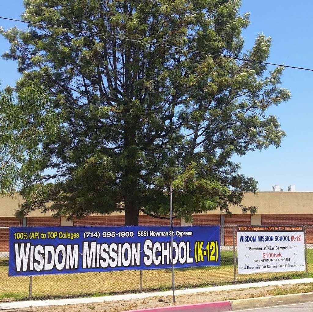 Wisdom Mission School | 5851 Newman St, Cypress, CA 90630, USA | Phone: (714) 995-1900