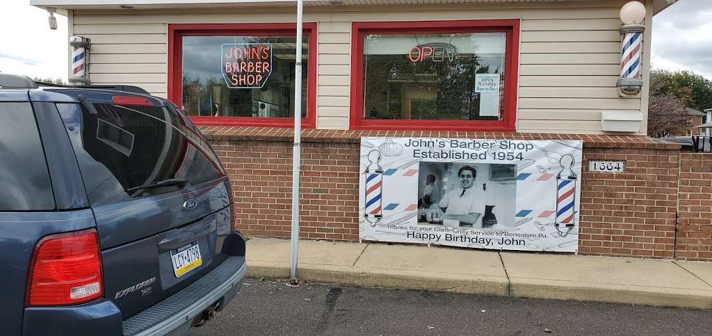 Johns Barber Shop | 1664 Street Rd, Bensalem, PA 19020, USA | Phone: (215) 639-1149