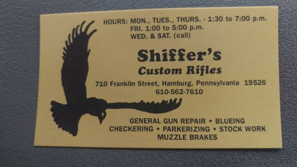 Shiffers Custom Rifles | 710 Franklin St, Hamburg, PA 19526, USA | Phone: (610) 562-7610