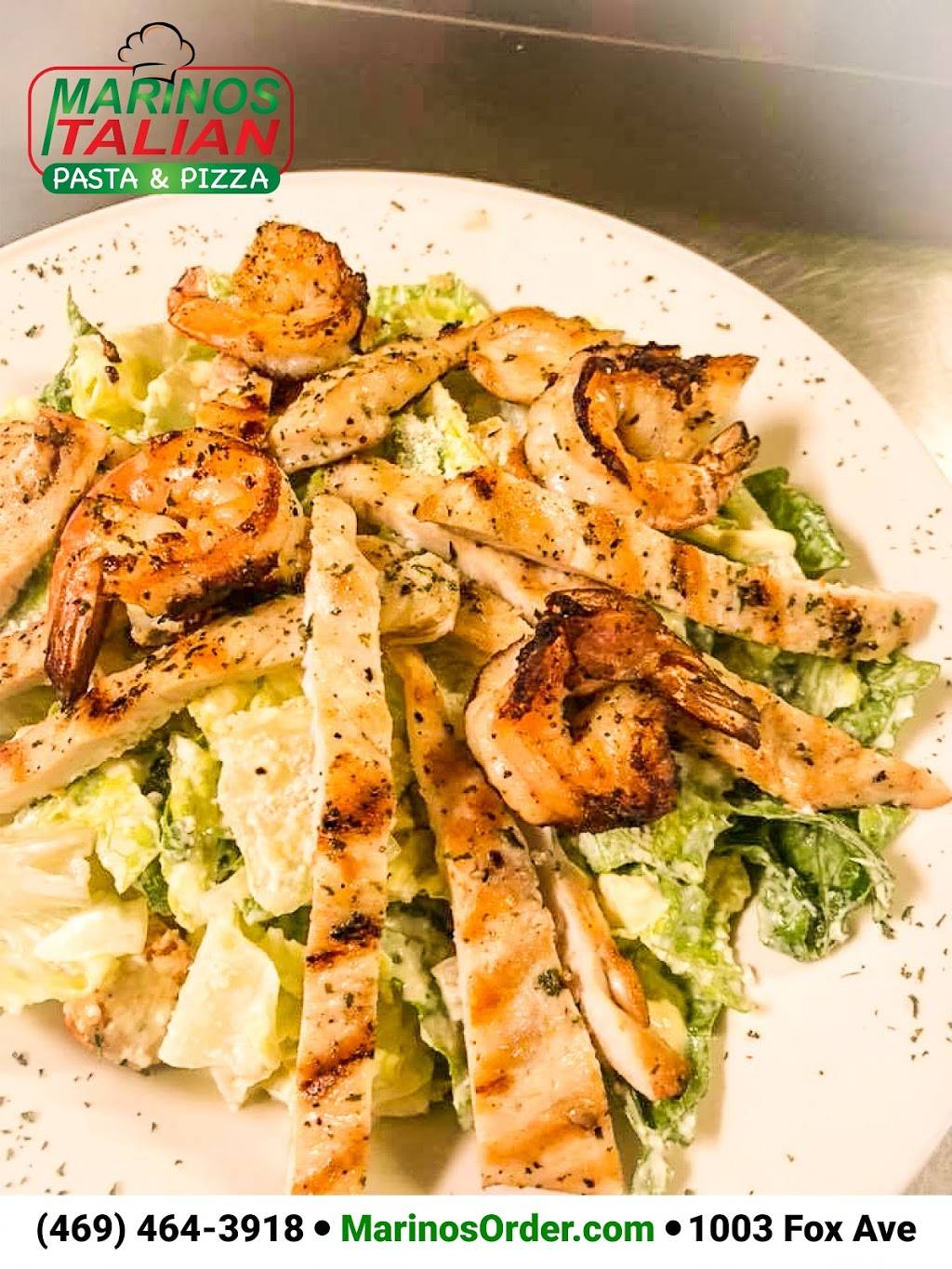 Marinos Italian Pasta & Pizza | 1003 Fox Ave, Lewisville, TX 75067, USA | Phone: (469) 464-3918