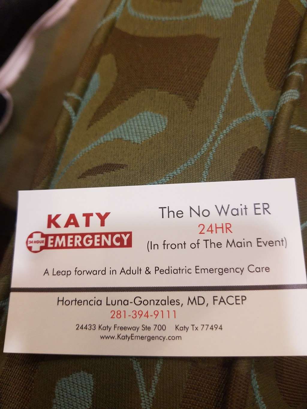 Katy Emergency Room - A Village Emergency Center | 24433 Katy Fwy Suite 700, Katy, TX 77494, USA | Phone: (281) 394-9111