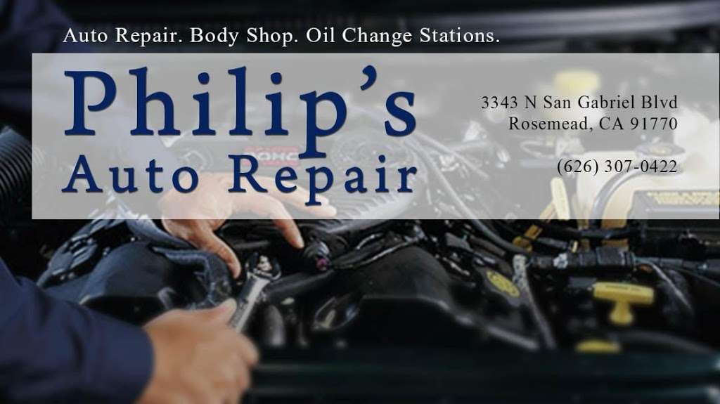 Philip Auto Repair | 3343 N San Gabriel Blvd, Rosemead, CA 91770, USA | Phone: (626) 307-0422