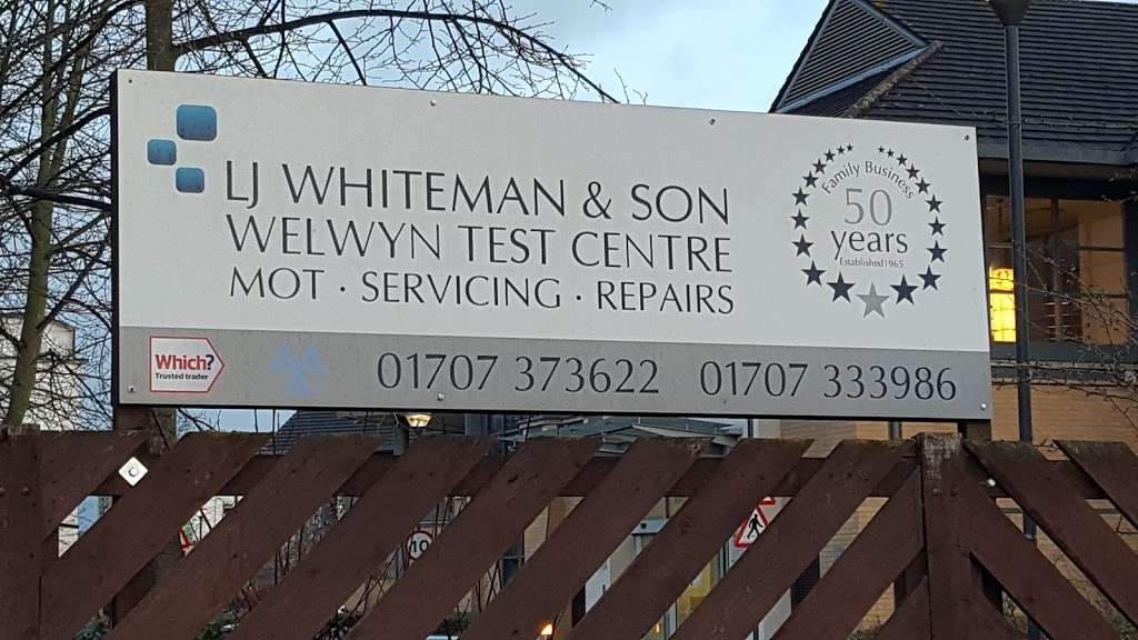 LJ Whiteman & Son Welwyn Test Centre | 27A Hydeway, Welwyn Garden City AL7 3UQ, UK | Phone: 01707 373622