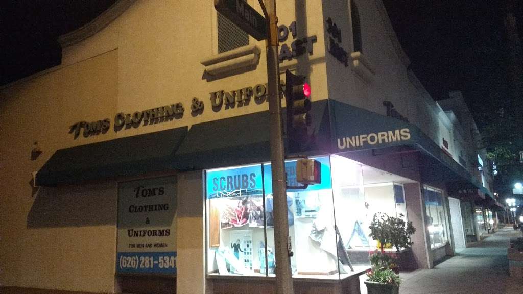 Toms Uniforms | 301 E Main St, Alhambra, CA 91801, USA | Phone: (626) 281-5341