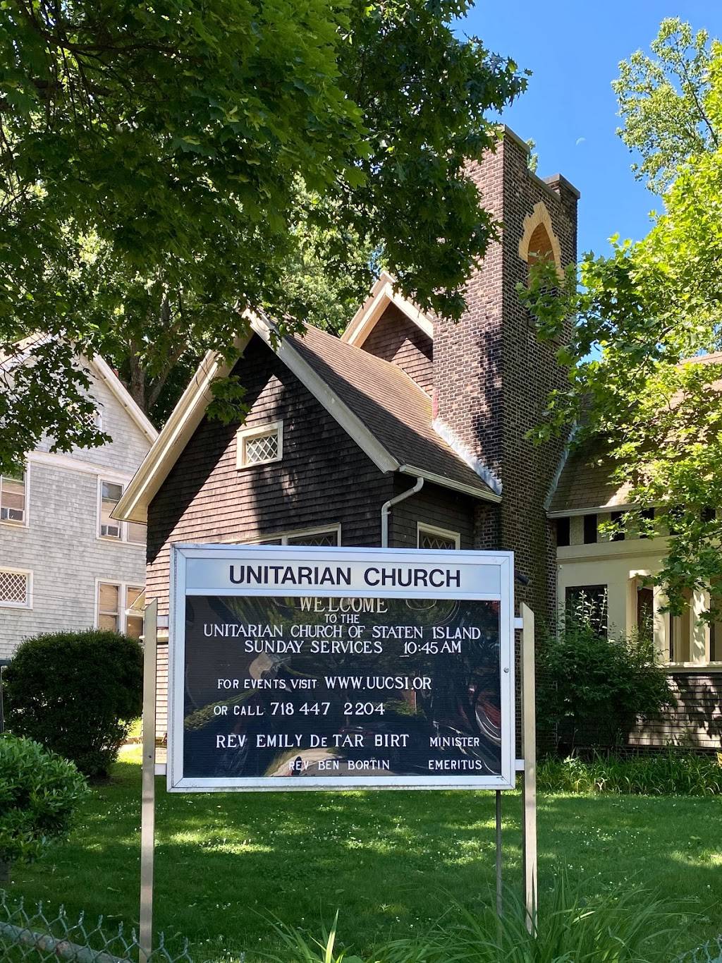 Unitarian Church | 312 Fillmore St, Staten Island, NY 10301, USA | Phone: (718) 447-2204