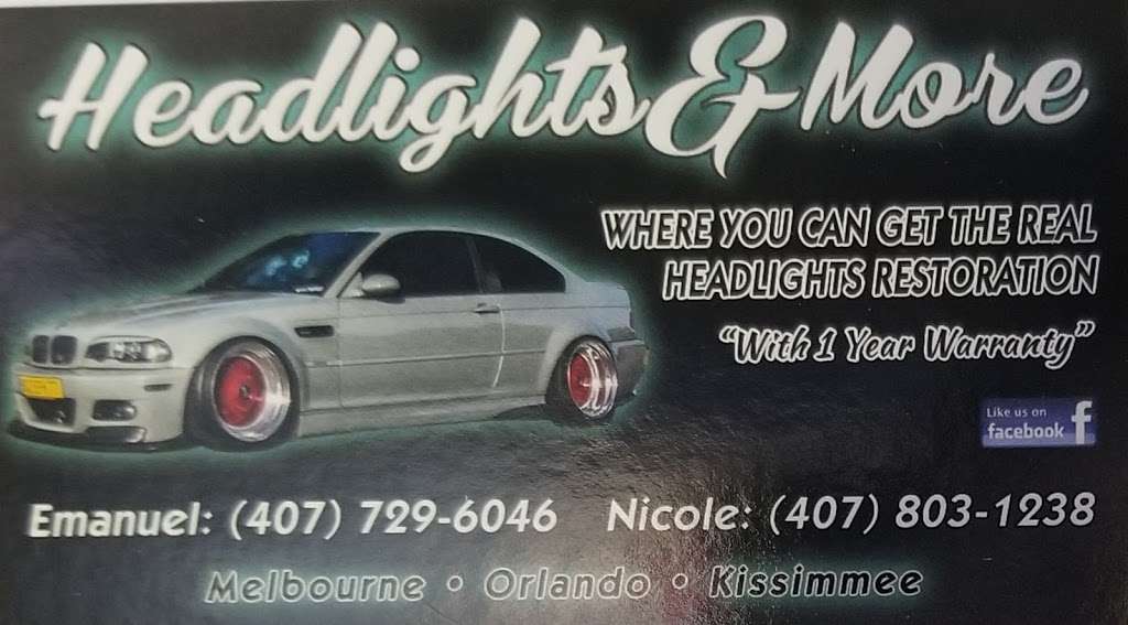 Headlights & More... | AE, 4835 Eau Gallie Blvd #63, Melbourne, FL 32934, USA | Phone: (407) 803-1238