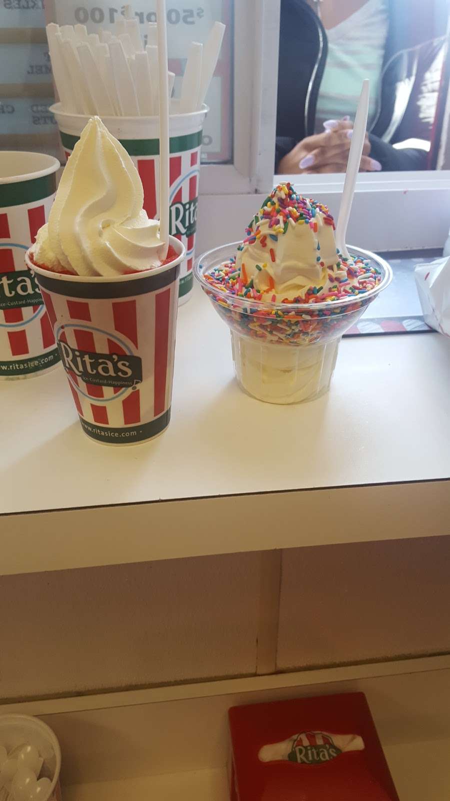 Ritas Italian Ice & Frozen Custard | 2271 W Hunting Park Ave, Philadelphia, PA 19140, USA | Phone: (215) 279-7193