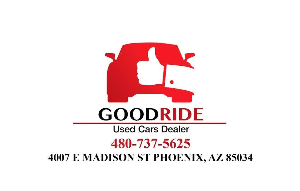 GoodRide LLC | 4007 E Madison St, Phoenix, AZ 85034, USA | Phone: (480) 737-5625
