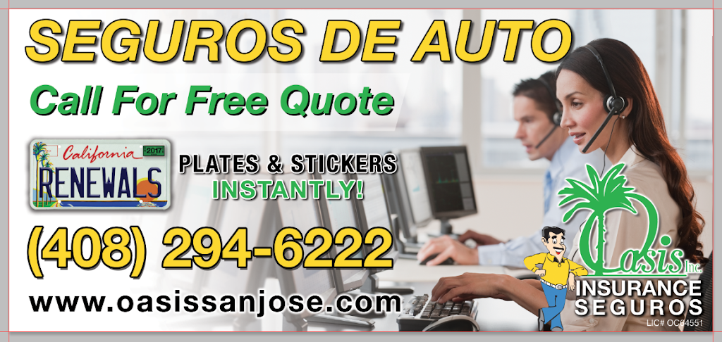 Oasis Insurance Services, Inc., | 201 Willow St #50, San Jose, CA 95110, USA | Phone: (408) 294-6222