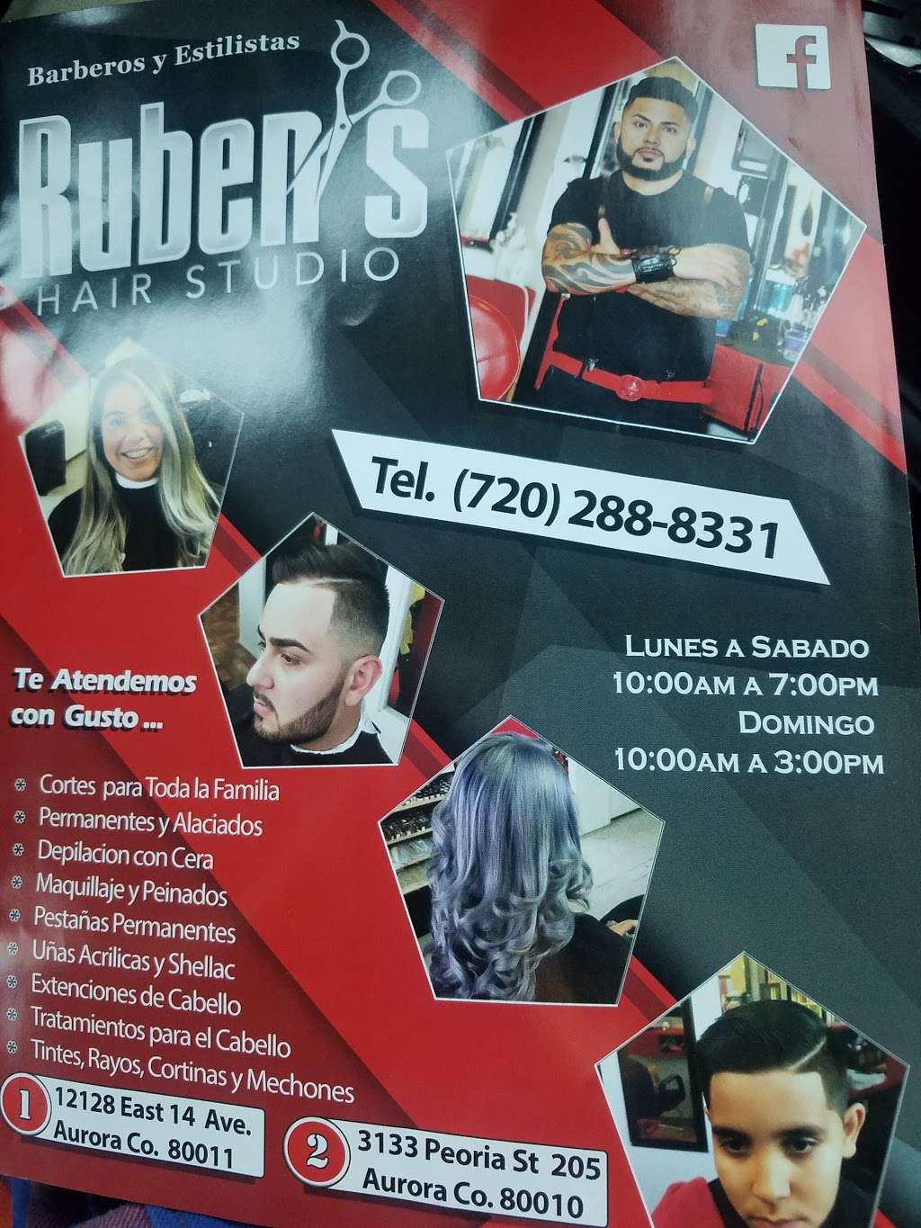 Rubens Hair Studio - Barberos y Estilistas | 3133 Peoria St unit 205, Aurora, CO 80010, USA | Phone: (720) 638-0764