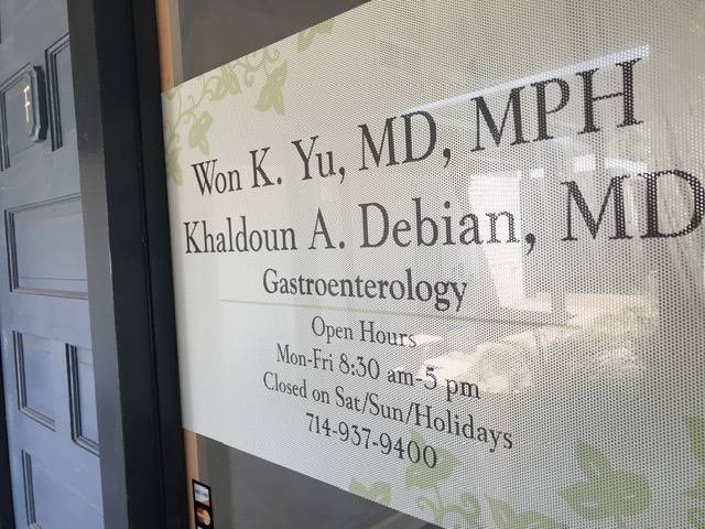 Won K. Yu, MD, MPH | 17400 Irvine Blvd Ste F, Tustin, CA 92780, USA | Phone: (714) 937-9400