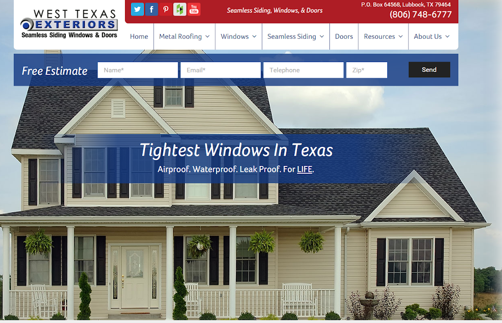 West Texas Exteriors | 3502 M.L.K. Jr Blvd, Lubbock, TX 79404, USA | Phone: (806) 748-6777