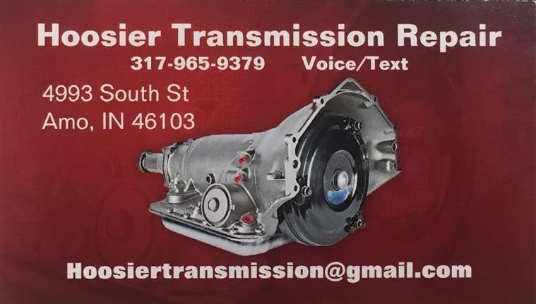 Hoosier Transmission Repair | 4993 South St, Amo, IN 46103, USA | Phone: (317) 965-9379