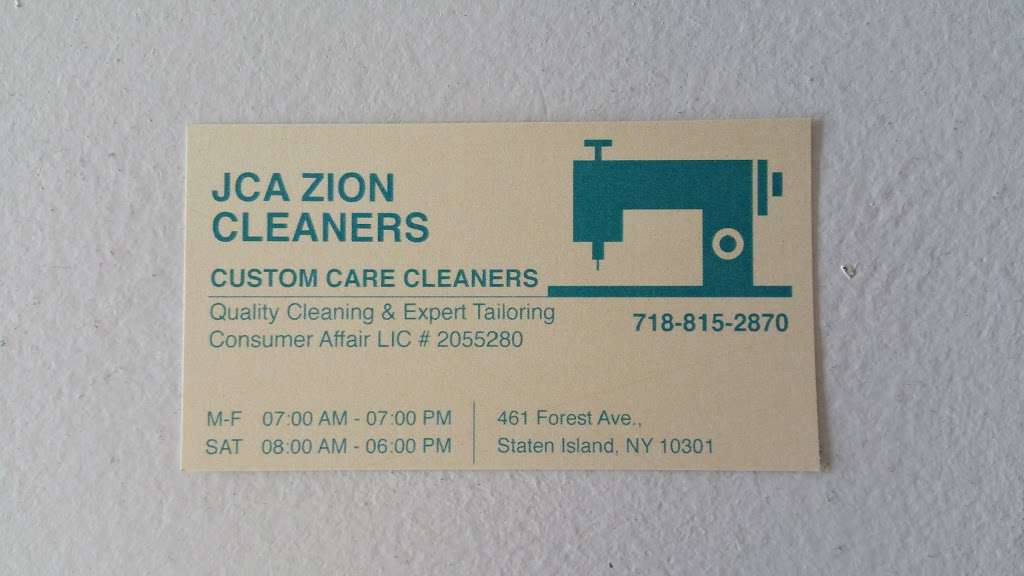 Custom Care Cleaners | 461 Forest Ave, Staten Island, NY 10301, USA | Phone: (718) 815-2870