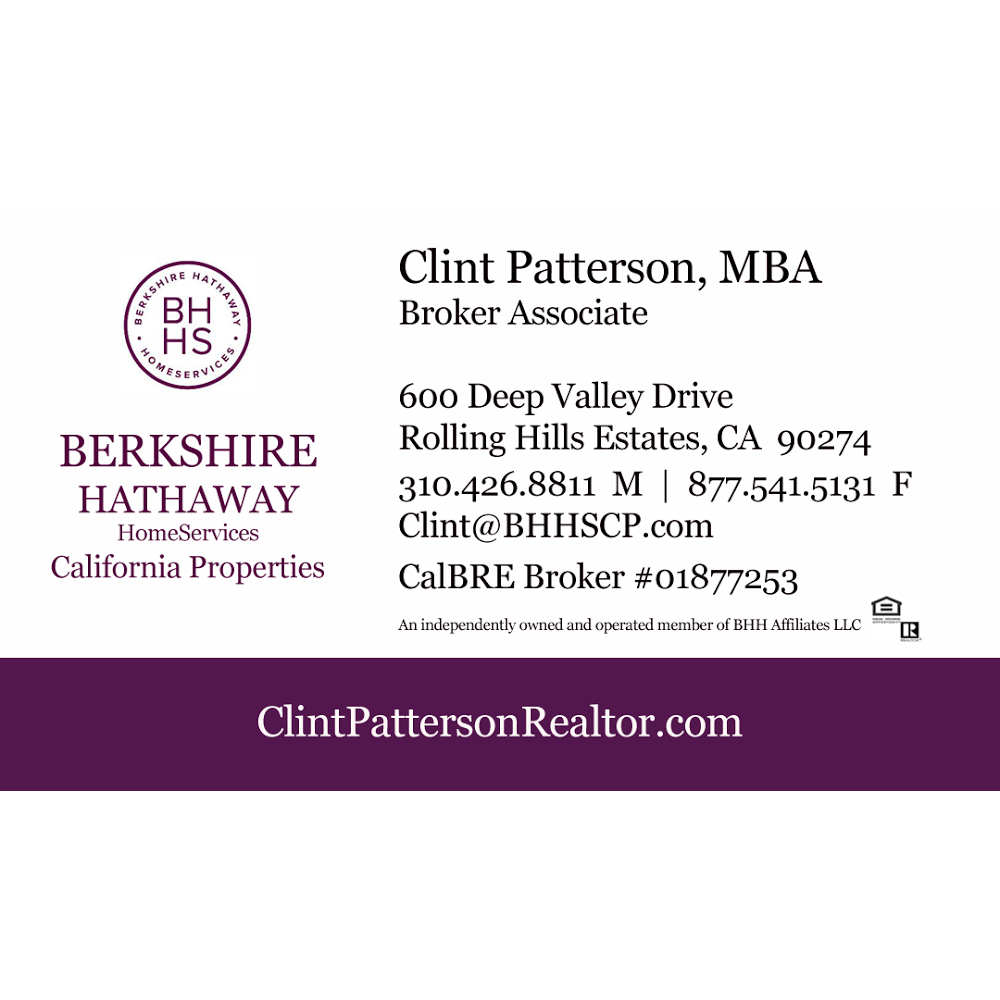 Clint Patterson - Realtor | 22 Georgeff Rd, Rolling Hills, CA 90274, USA | Phone: (310) 426-8811