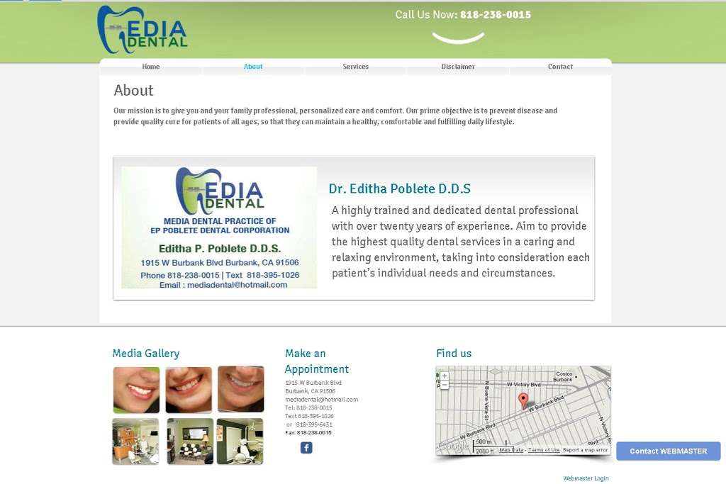 Dr. Editha P. Poblete, DDS | 1915 W Burbank Blvd, Burbank, CA 91506, USA | Phone: (818) 238-0015