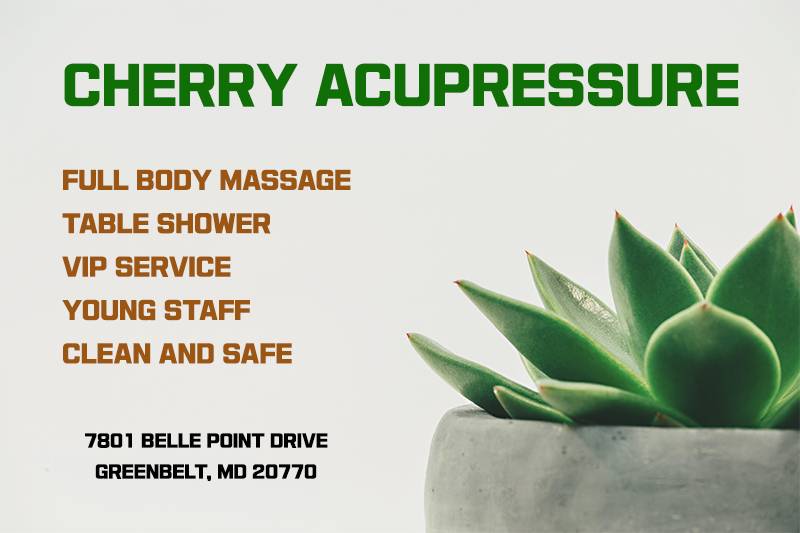 CHERRY ACUPRESSURE | 7801 Belle Point Dr, Greenbelt, MD 20770, USA | Phone: (301) 313-9040